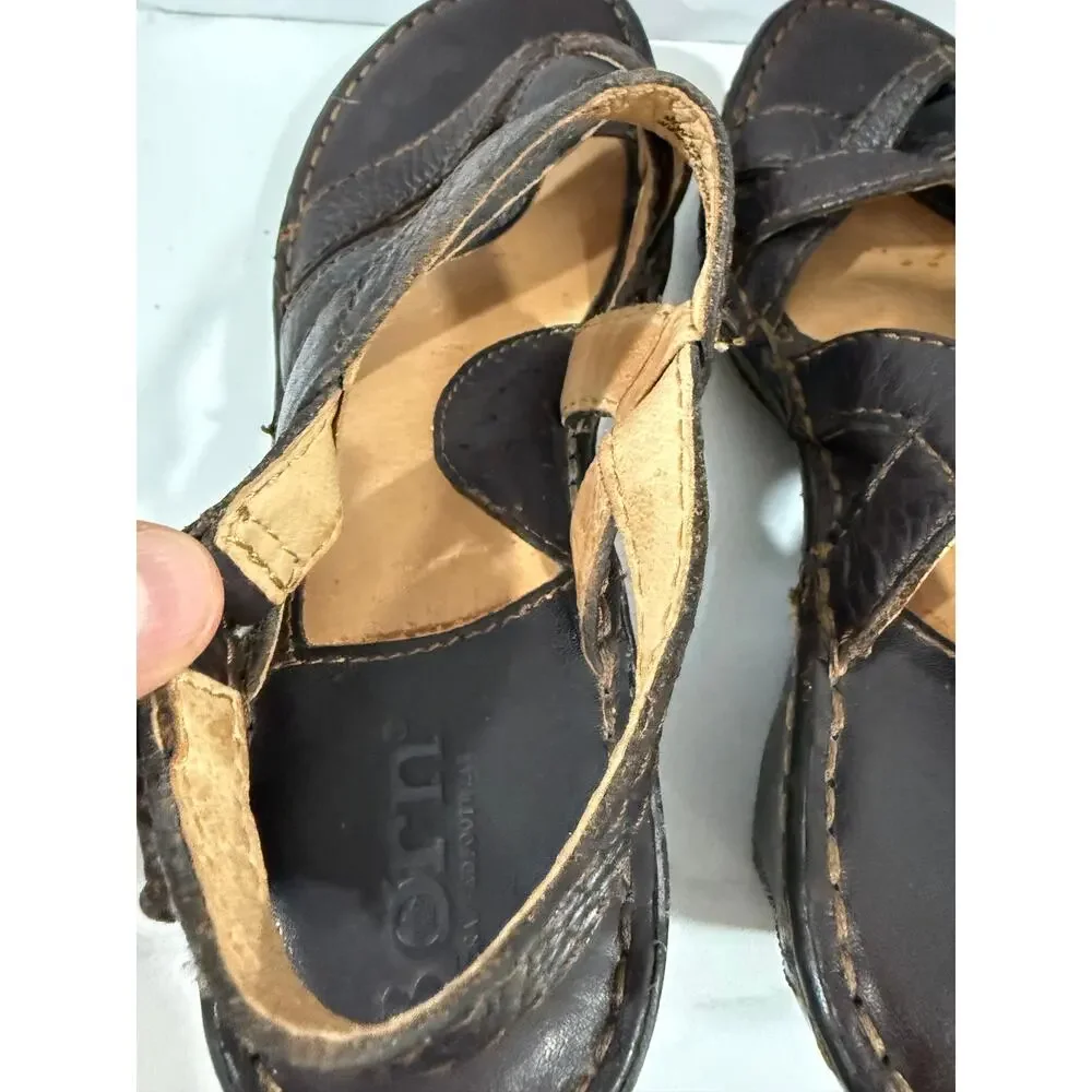 Born leather wedge
